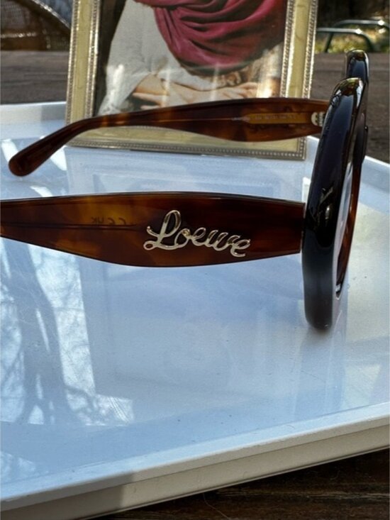 Loewe Oversized Round Sunglasses LW40125U Tortoiseshell w/ COA Italy main image 7
